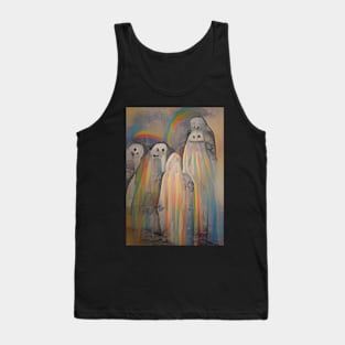 SPOOKY RAINBOW GHOSTS ON HALLOWEEN Tank Top